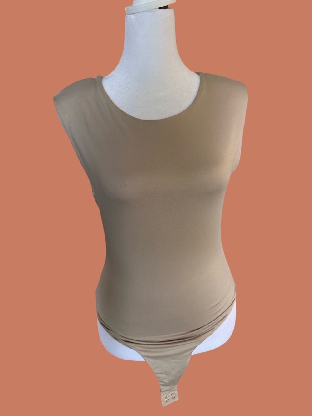 NWT Forever 21 sleeveless nude bodysuit